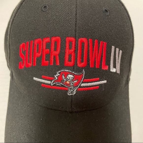 47‎ Brand Tampa Bay Buccaneers Super Bowl LV 55 Black Hat Cap - Picture 2 of 5
